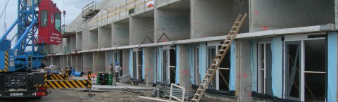 Ruwbouw en afbouw timmerwerk 105 woningen Vleuterweide